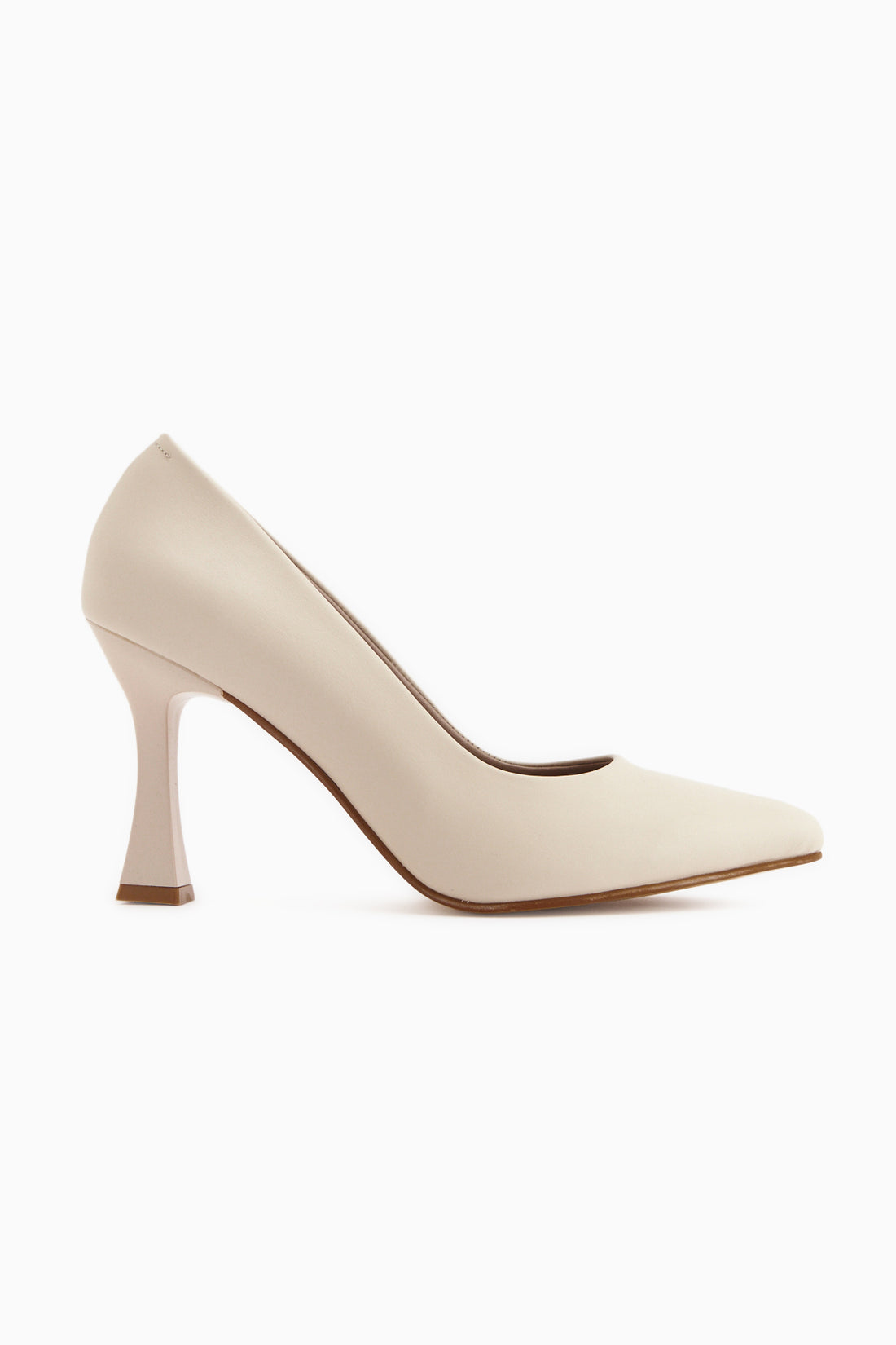 Helen Echtes Leder Beige Damen Absatzschuhe Stiletto