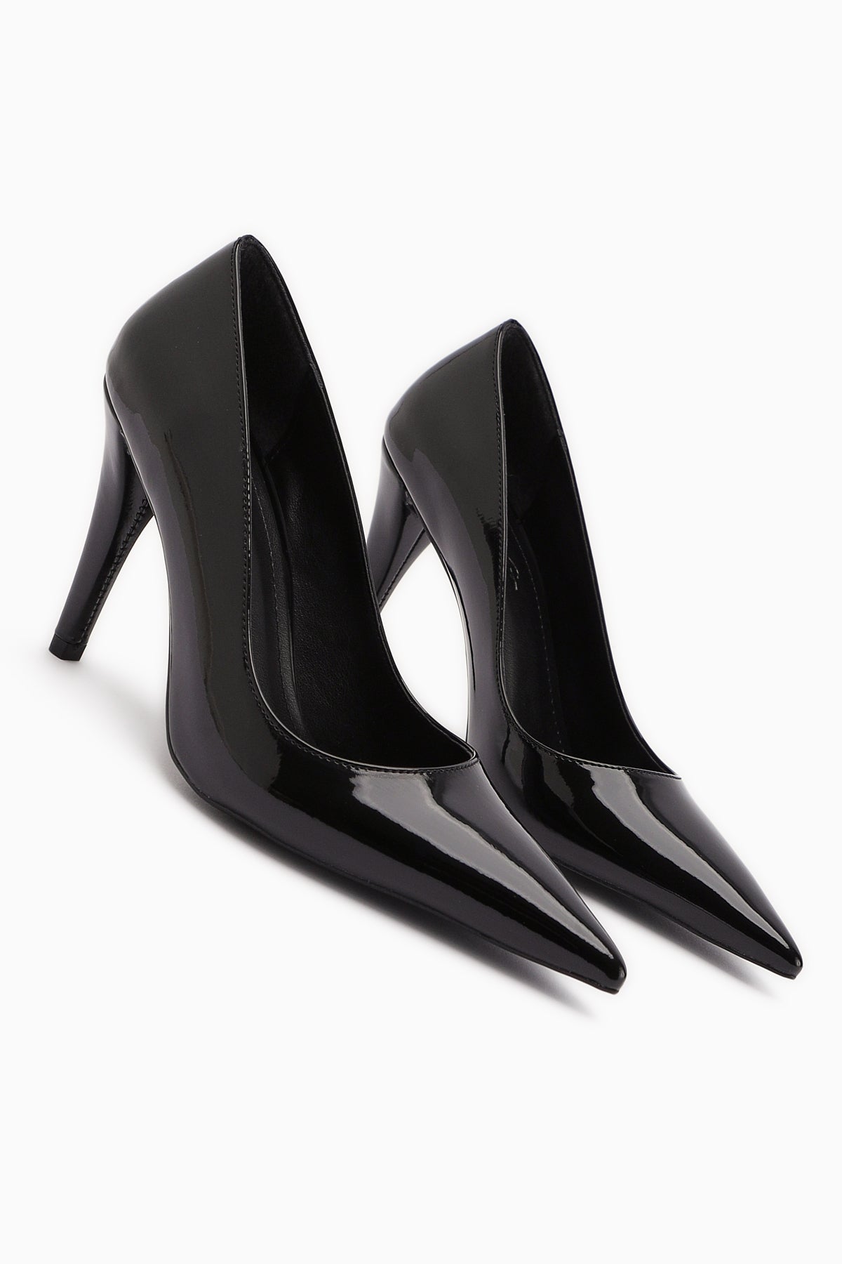 Nancy Women's Black Patent Leather Stiletto Heels