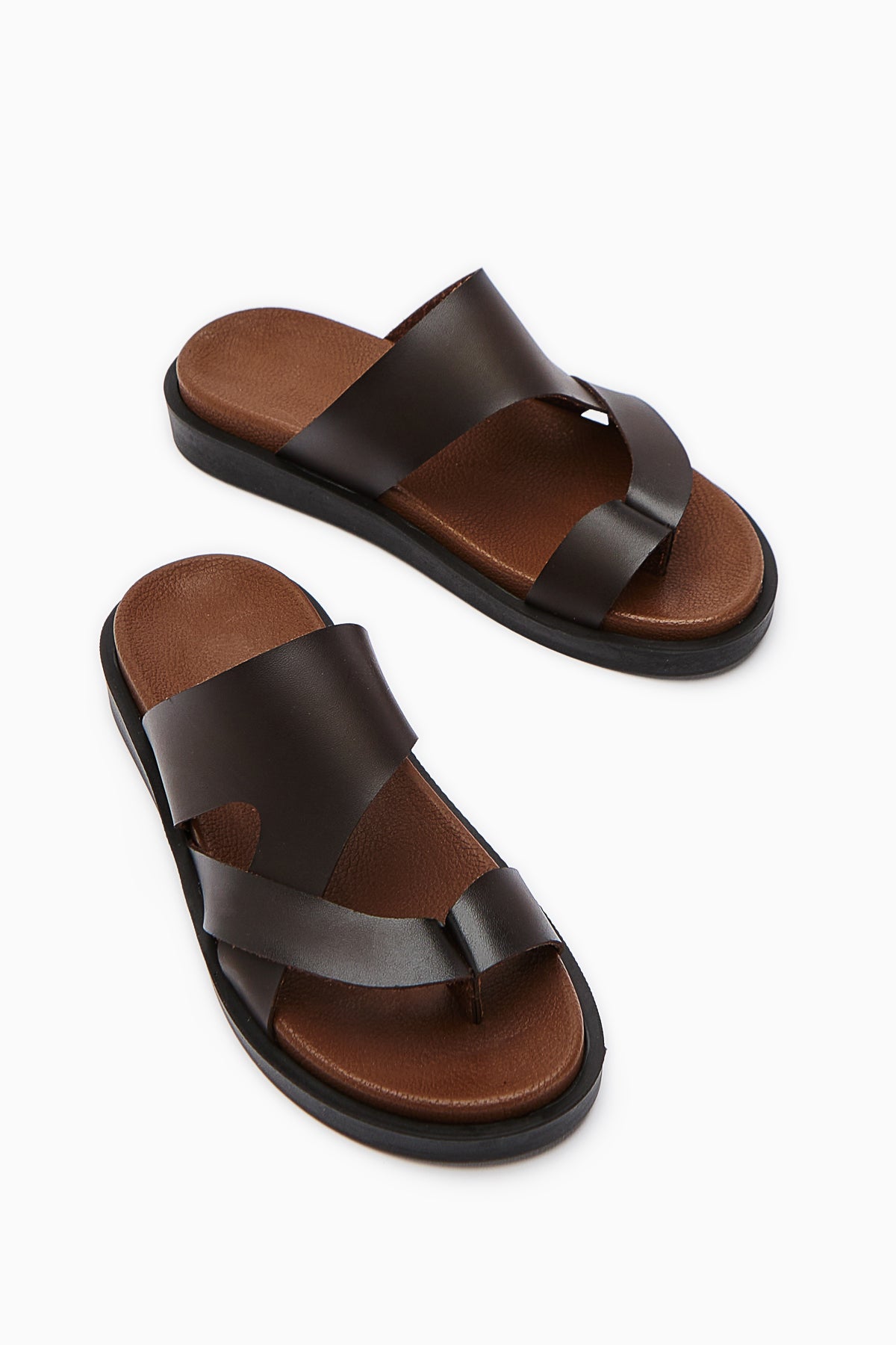 Candra Damen Kaffeebraun Zehentrenner-Sandale